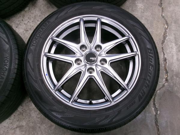 ◆中古夏タイヤホイール4本セット◆ザック + ヨコハマブルーアースRV03/トーヨートランパスmp7 195/60R16インチ◆セレナ C25 C26 C27_画像3