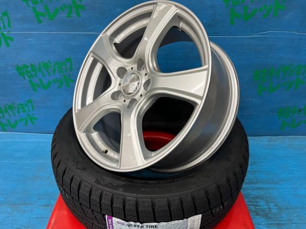 レヴォーグ ジェイド 215/50R17 冬タイヤアルミ4本SET価格 【送料無料】新品冬タイヤ ウィンガードアイス2+中古アルミ ヴァイオレント_画像2