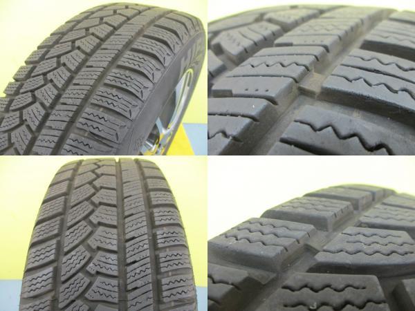 ステップワゴン 冬タイヤ 4本 8分山 205/60R16 92H ハイフライ Win-Turi 212 + 社外 アルミ VELVA ZS ヴォクシー スタッドレス 足利_画像9