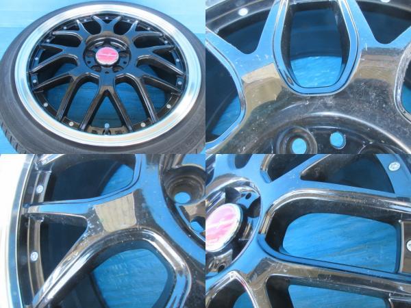 シエンタ 17インチ 中古 タイヤ アルミ ホイール 4本 セット 195/45R17 ガリ傷あり 高槻_画像3