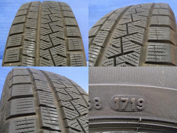 送料無料 中古 冬タイヤ スタッドレス 4本 タイヤのみ ピレリ アイスアシンメトリコ ICE ASIMMETRICO 175/65R14 82Q 2019年製_画像3