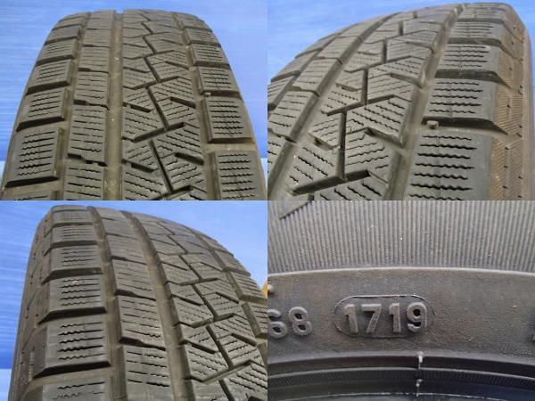 送料無料 中古 冬タイヤ スタッドレス 4本 タイヤのみ ピレリ アイスアシンメトリコ ICE ASIMMETRICO 175/65R14 82Q 2019年製_画像5