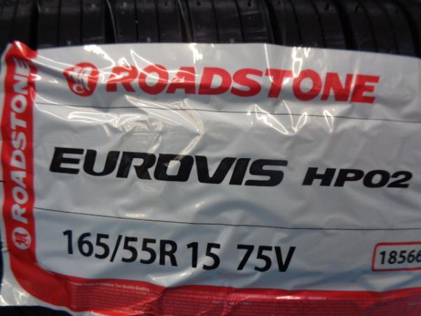 N-BOX ワゴンR ムーヴ ウェイク 新品 ロードストーン EUROVIS HP02 165/55R15 4本セット 夏タイヤ サマータイヤ タント スペーシア_画像2