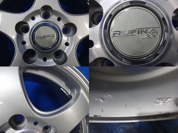 送料無料 中古アルミホイール 4本セット RUFNA XX 15インチ 6.0J IS52 5H114.3 スタッドレス用にもおすすめ エスクァイア アイシス ノア ヴ_画像3