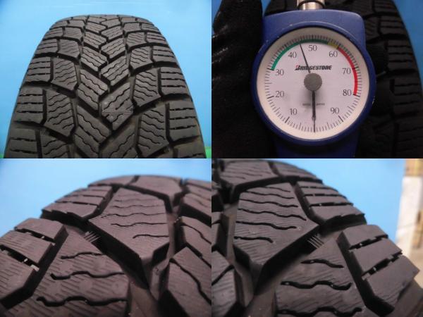 70/80系 ノア ヴォクシー エスクァイア 中古 ヴェルバ 15インチ ホイール ミシュラン X-ICE SNOW 195/65R15 4本セット 冬タイヤ_画像3