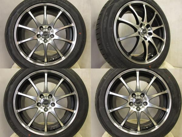 タイヤ新品 クロススピード 18*7.5J+48 114.3 5H + ロードストーン (NEXEN) EUROVIS SPORT 04 225/50R18 武蔵村山エスティマC-HRアテンザ