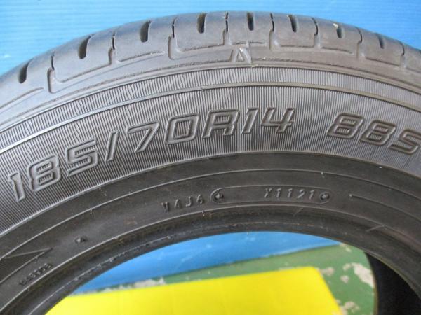 ★福島いわき★ 1本のみ！ 補修用等に 185/70R14 EC202 中古夏タイヤ1本になります。送料無料！の画像3