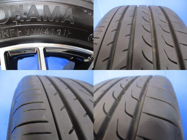 ノア ヴォクシー 4本 新品 FS01 黒メッシュ 17インチ5穴 PCD 114.3 深溝 国産 ヨコハマ 205/55R17 夏用 夏タイヤアルミホイールセット_画像5