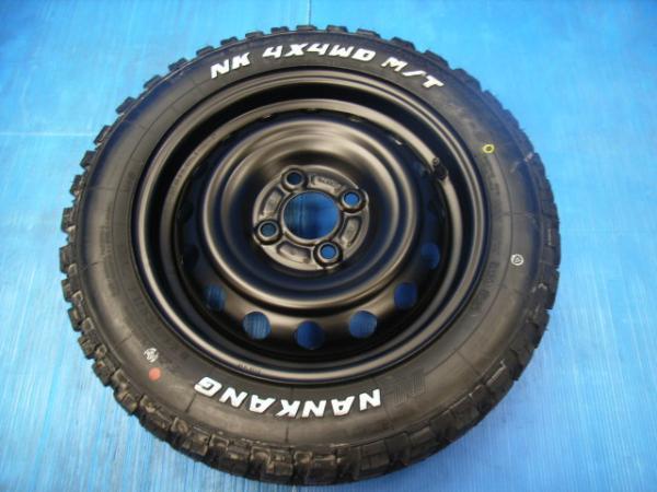 マッドタイヤ 付 ホイール セット ニッサン純正 ナンカン FT-9 M/T 165/65R14インチ【 軽 リフトアップ 等】 ホワイトレター 2023年製の画像10