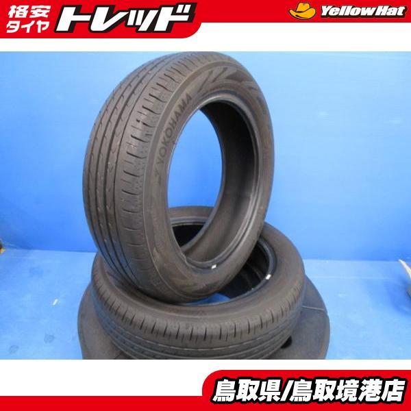 中古 夏タイヤ 2本 ヨコハマ ブルーアース 165/60R15 2022年製 デリカD2 ハスラー キャスト 補修用 スペア 軽自動車_画像1