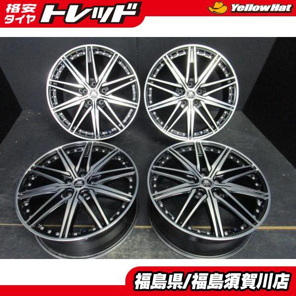 ヴェゼル オデッセイ C-HR マツダ3 ワーク VARIANZA A6SLV ヴァリアンツァ 7.5J-19 +53 114.3 5H ブラポリ 中古美品 須賀川店頭取付OK_画像1