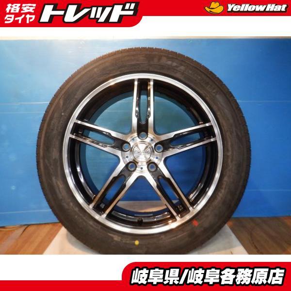 4本 中古 18インチ アルミ5本スポーク 夏タイヤ 中古 輸入タイヤ 1本 新品 ヨコハマ 3本 235/50R18 アルファード ヴェルファイア