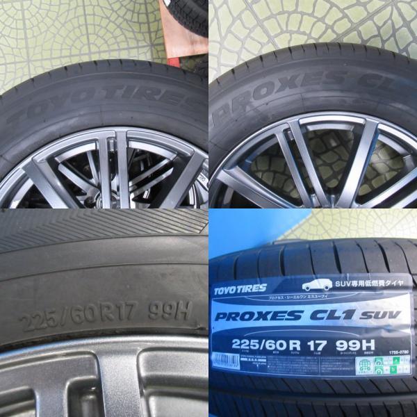 【送料無料】サマータイヤ 中古 トーヨータイヤ TOYO PROXES CL1 SUV 2020・2021年製【225/60R17 99H】美品ホイールセット XV に！_画像6