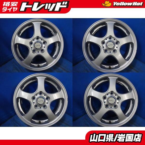 送料無料 中古アルミホイール 4本セット RUFNA XX 15インチ 6.0J IS52 5H114.3 スタッドレス用にもおすすめ エスクァイア アイシス ノア ヴ_画像1