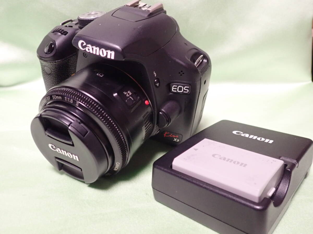 Canon キャノン　EOS Kiss X3 + EF 50mm_画像6