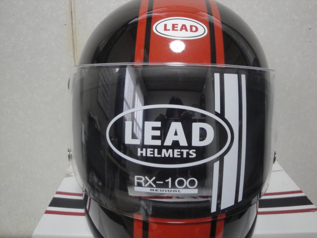 未使用品 リード工業　LEAD　ヘルメット RX-100R サイズ 57～60cm未満　200個限定 火の玉カラー　ブラウン×オレンジ　Z900RS_型番　RX100R　です。