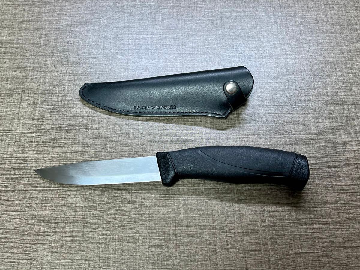 モーラナイフ (Morakniv) コンパニオン ステンレス＋本革シース