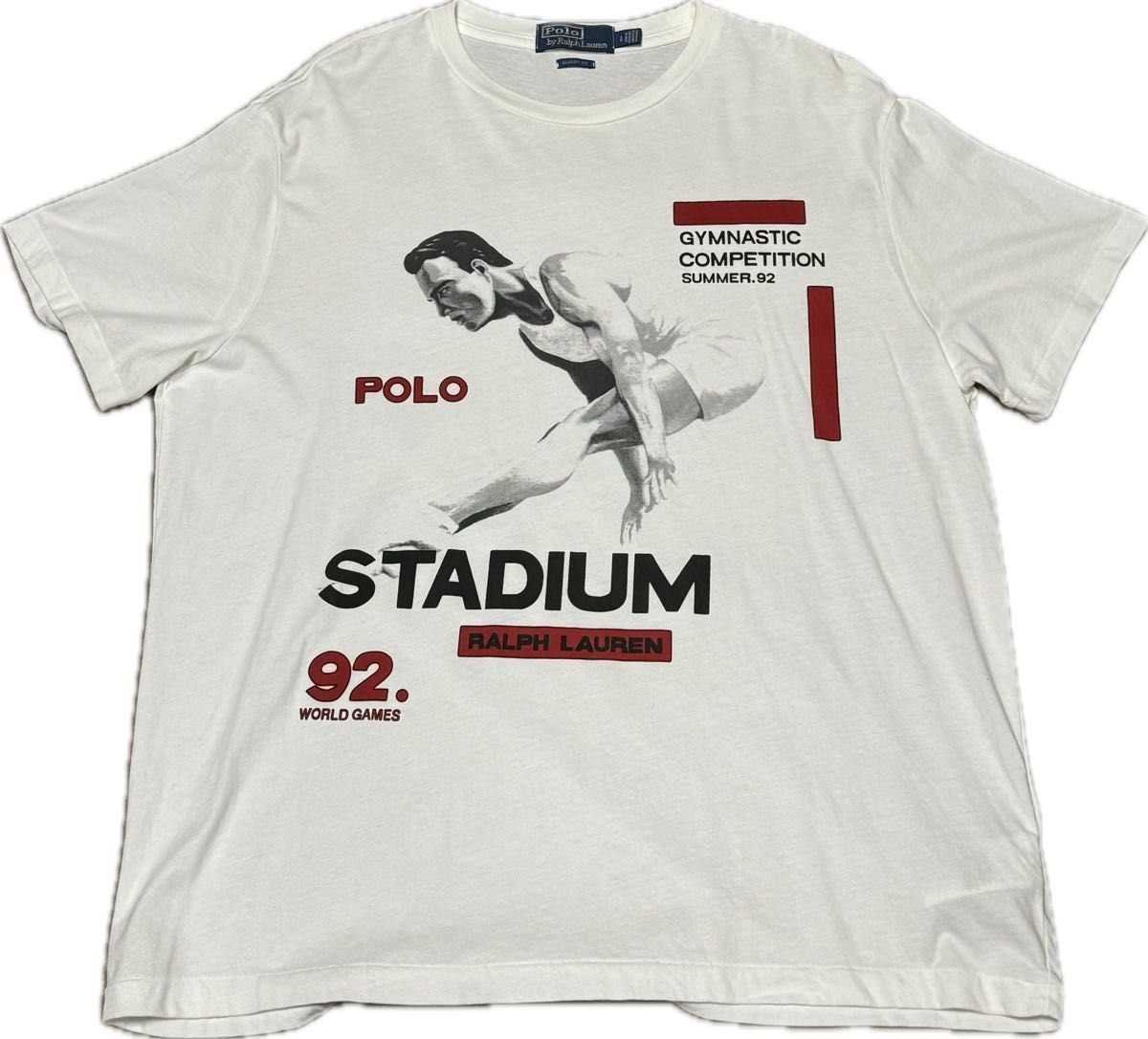 polo 1992 satdium limited tシャツ ポロ ラルフローレン スタジアム L 復刻 限定 