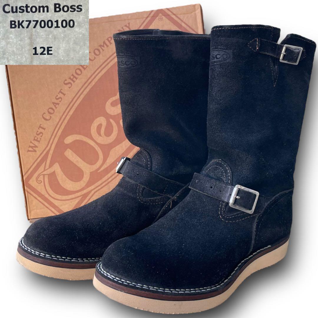 Цена 200 000 иен использовал несколько раз или более красивых товаров редкие 12e Wesco Wesco Custom Boss Ruffout Ruffout Swed Leather Engineer Boots Size 12e USA