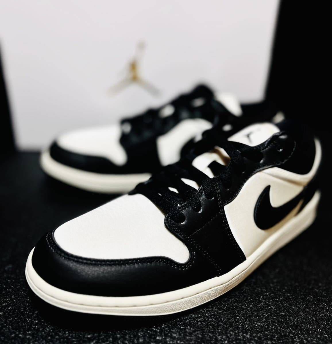 ☆送料込■新品29.0cm■ナイキ エア ジョーダン１LOW SE セイル/ブラック.パンダAIR JORDAN 1 WMNS【定価.17050円】_画像1