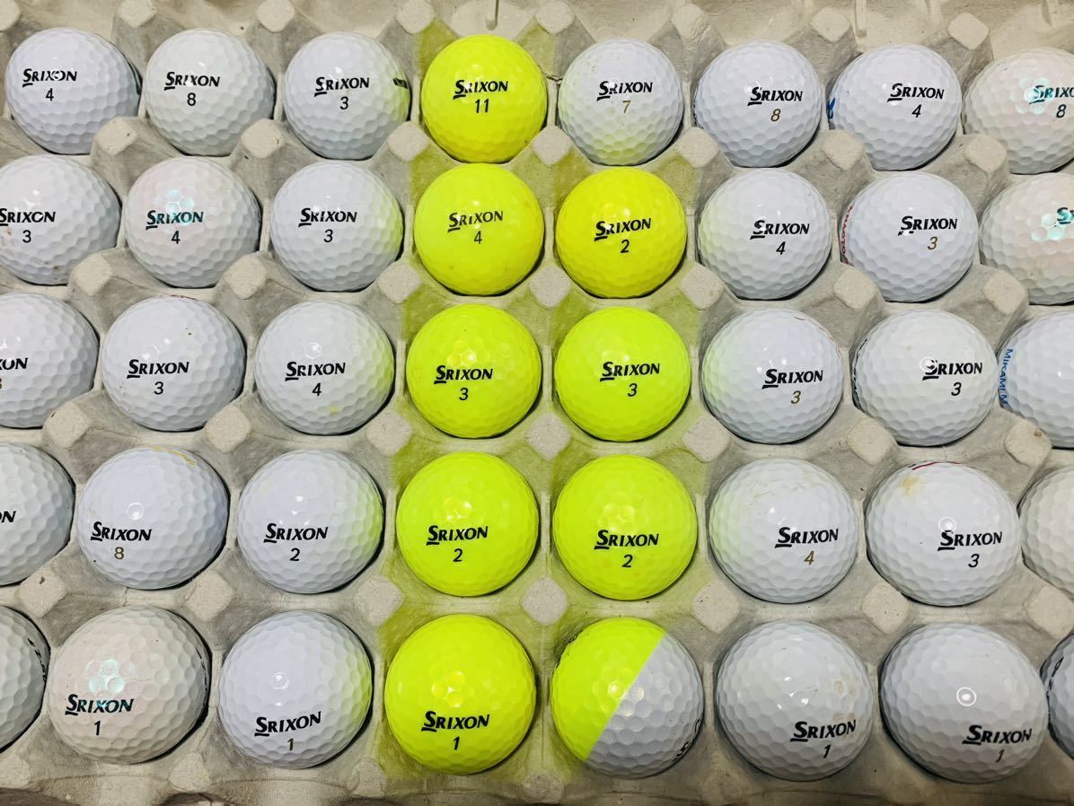 スリクソンZスター　ゴルフロストボール40個　DUNLOP GOLF カラーボール混合　SRIXON Z-STAR ゴルフロストボールマーカー書き汚れボール含_画像5