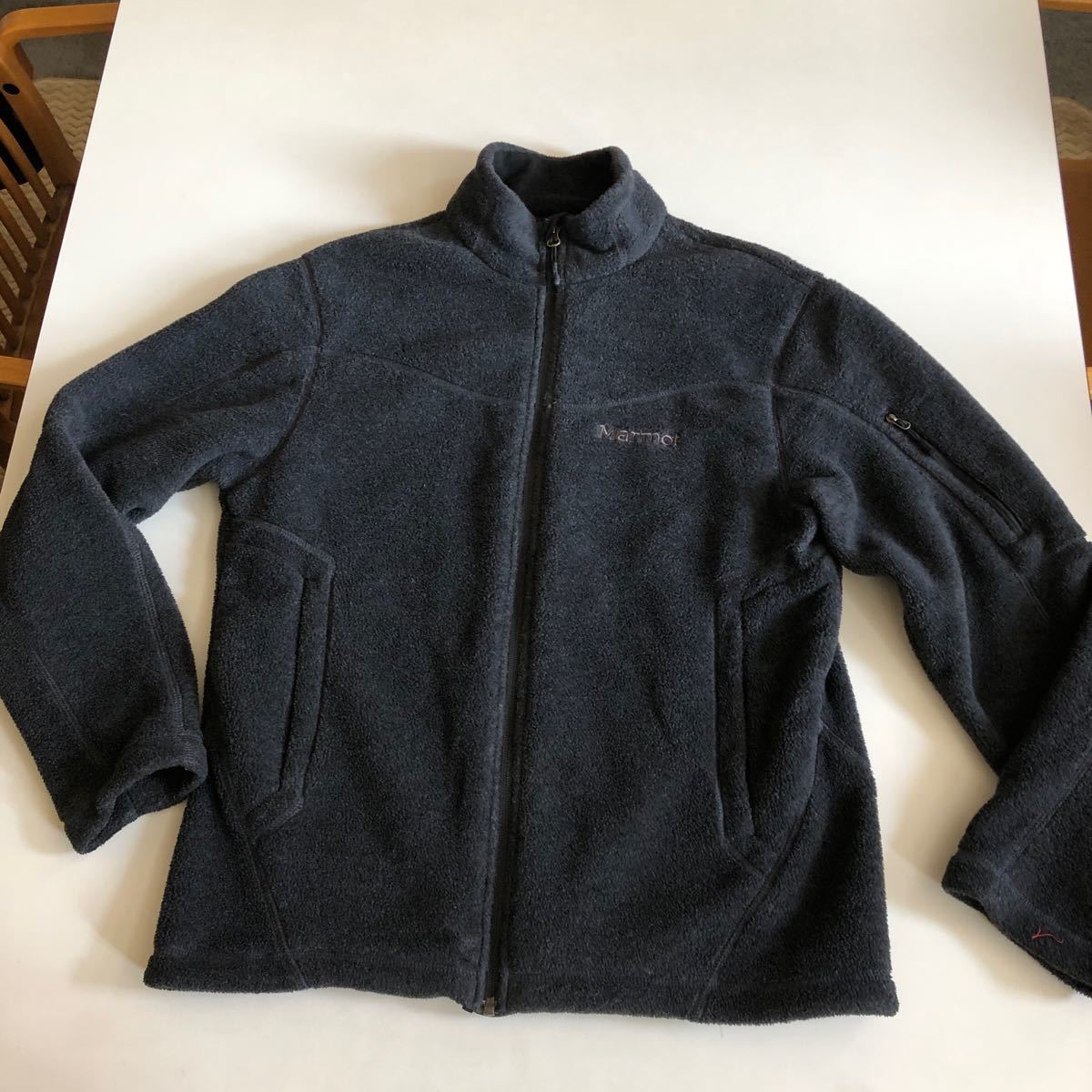 Marmot fleece jacket black gray 