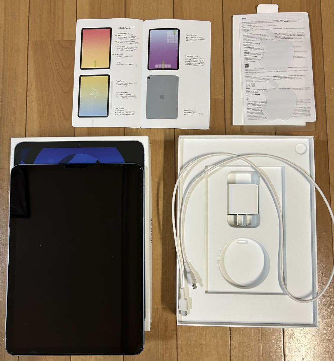 Apple iPad Air (Wi-Fi, 256GB) - ブルー (第5世代) 、【正規認証品 ワイヤレス充電】アップルペンシル Viangsタッチペン ipad_画像5