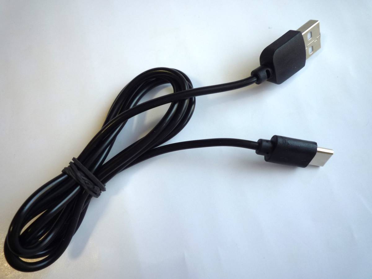 美品 USBケーブル USB-Cケーブル 1m USB Type-Cケーブル USB Type-C to USB Type-A 充電ケーブル 黒 ブラック スマホ 充電 管B_画像1