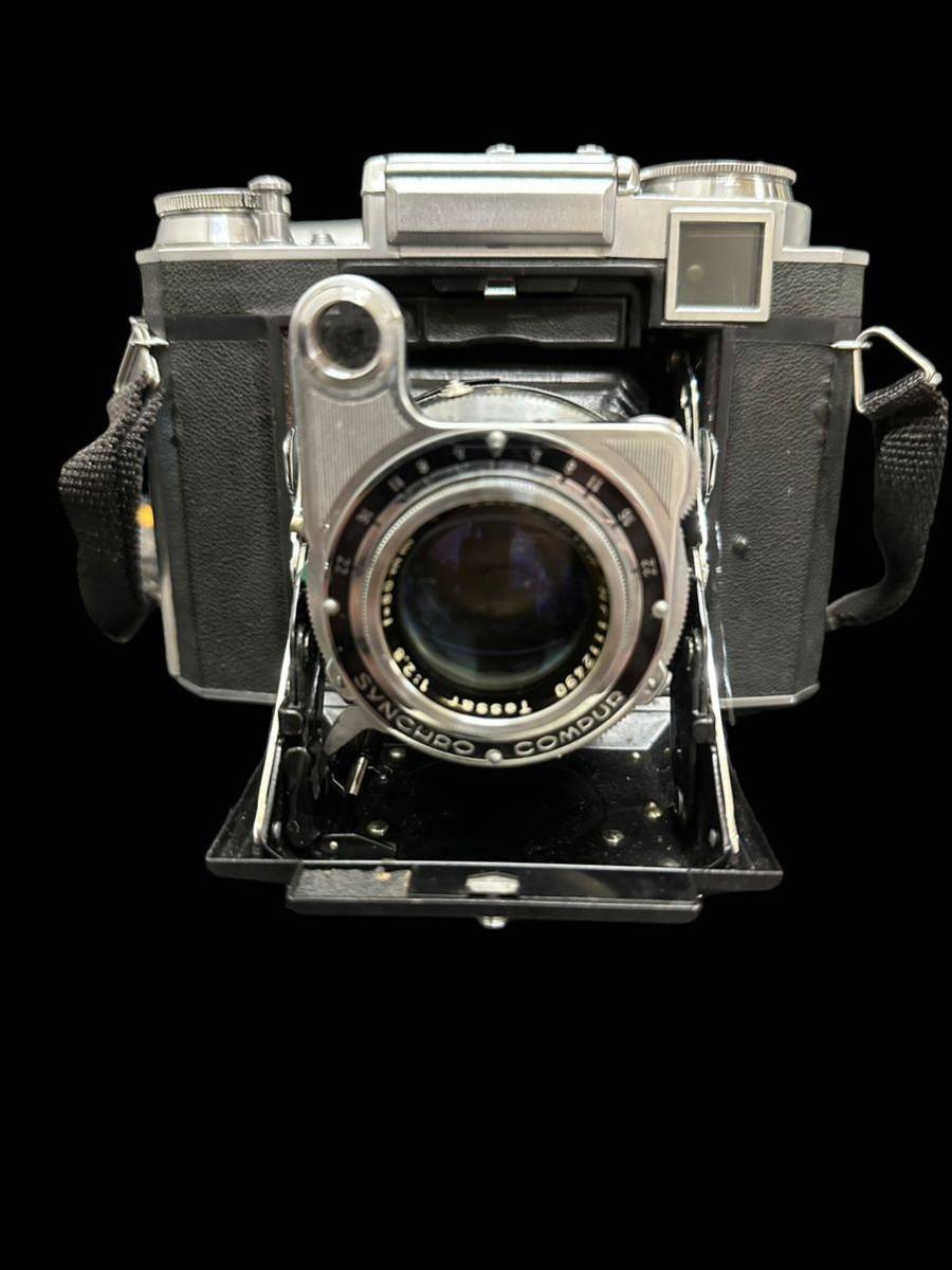 1円～ レア ZEISS IKON ツァイスイコン Super Ikonta 533/16 スーパーイコンタSYNCHRO COMPUR Tessar 1:2.8 f=80mm 蛇腹カメラ 現状品_画像2