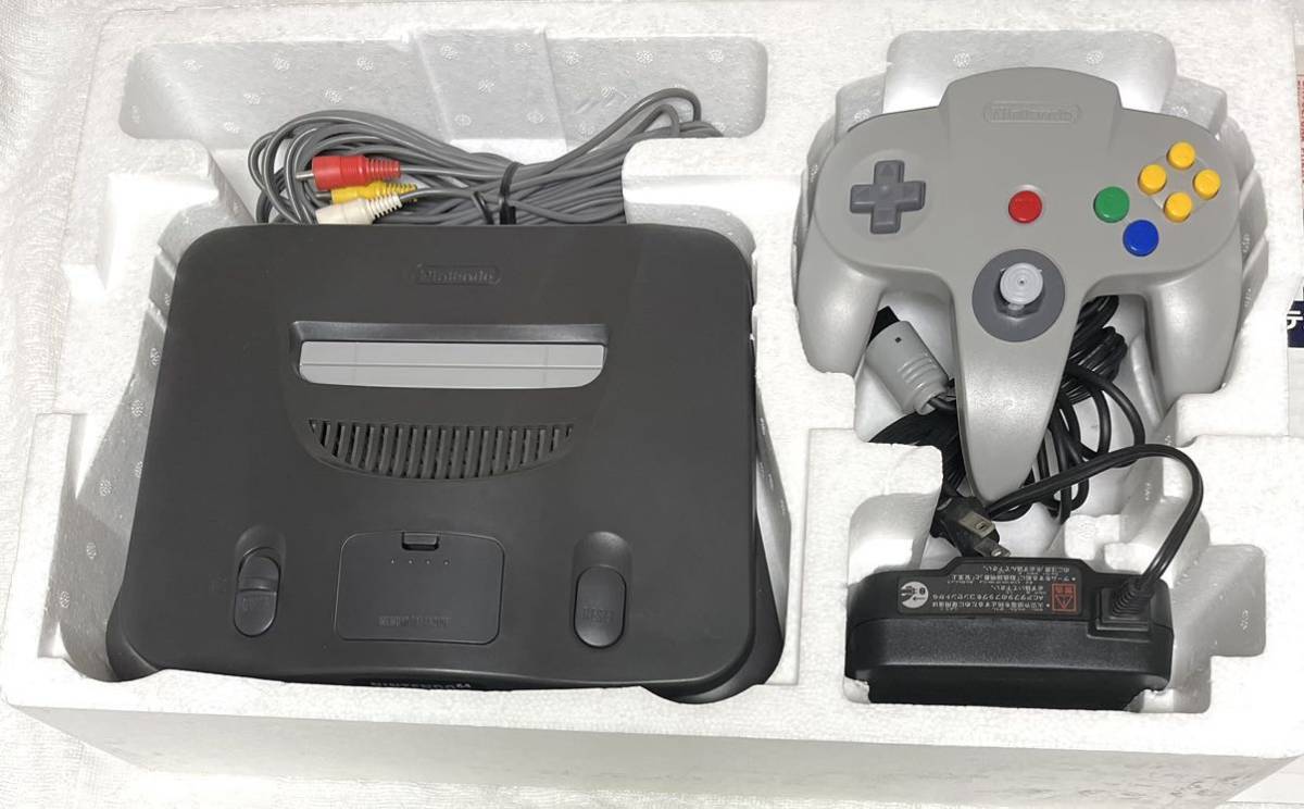 1円～ 美品 希少 任天堂/NINTENDO64 ニンテンドー64 NUS-001 本体 メモリー拡張パック コントローラー 説明書 箱の画像2