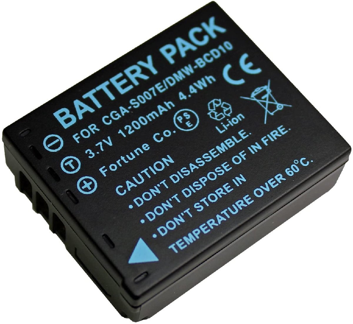 2個セット Panasonic パナソニック DMW-BCD10 互換バッテリー DMC-TZ3 等 対応_画像2