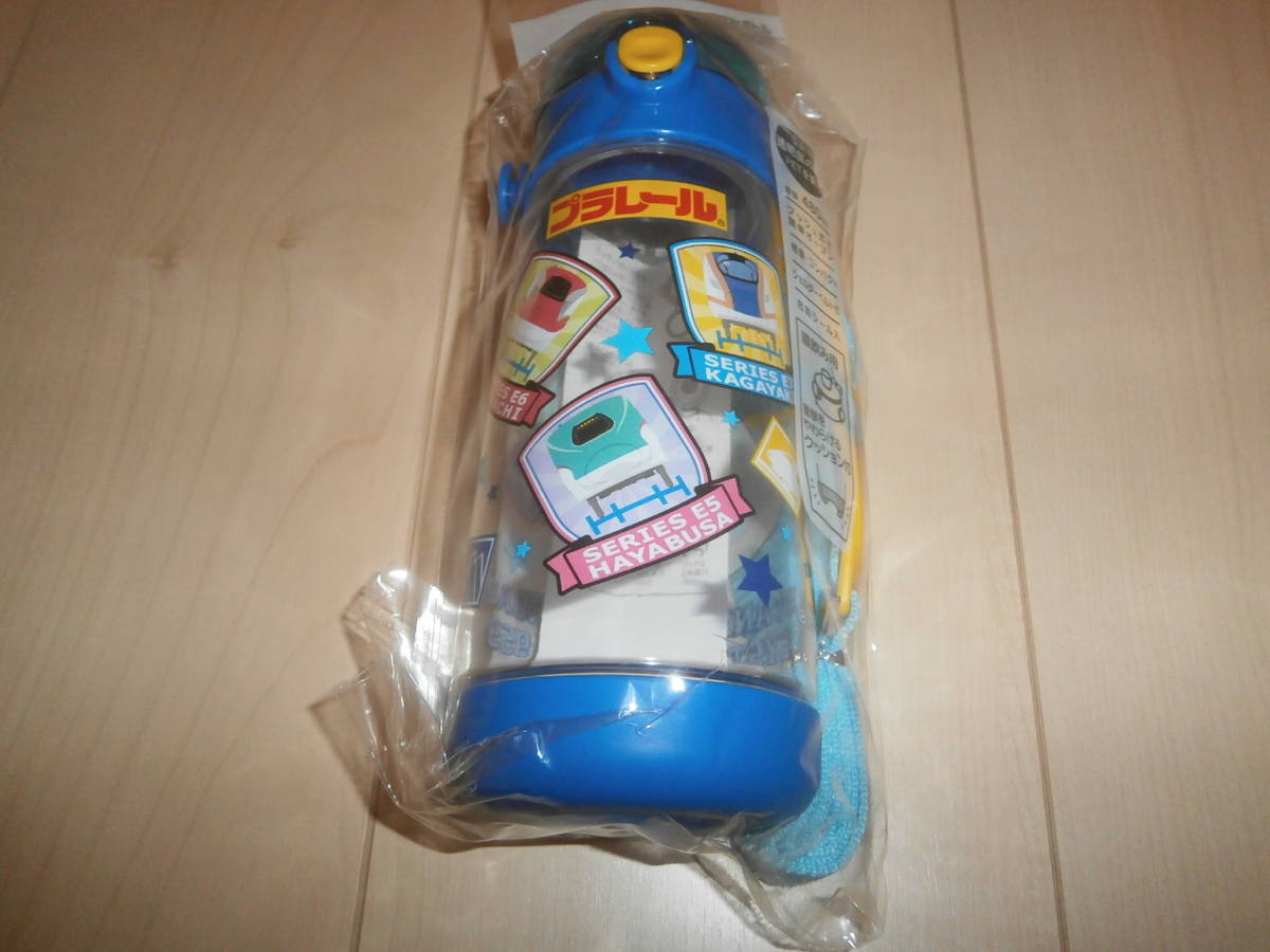 即決★男児男の子★新品★プラレール　青★クリア直飲みボトル★480ml★水筒子供幼稚園保育園遠足トミカ_画像3