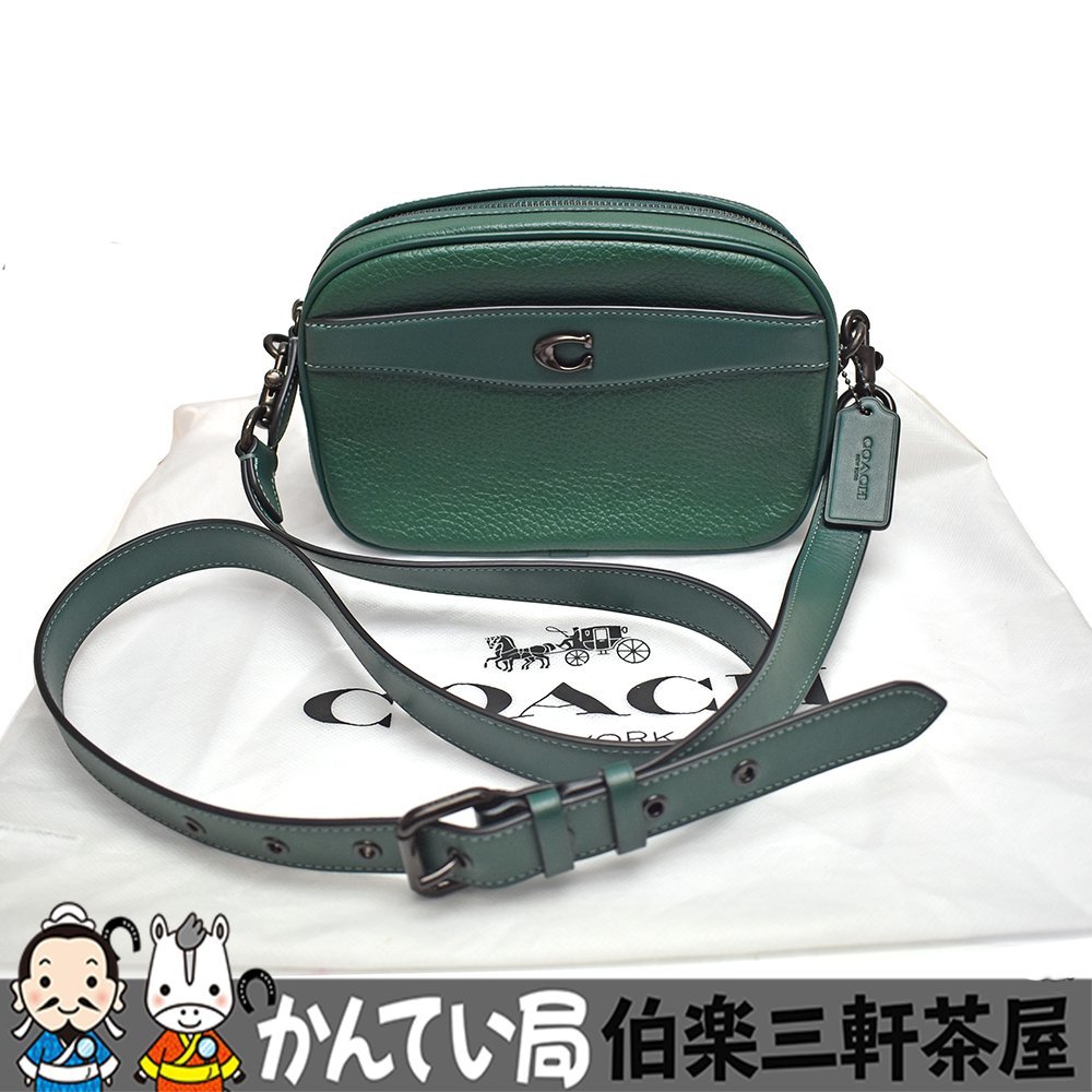 COACH【コーチ】ショルダーバッグ　J2211　グリーン　レディース【中古】_画像1