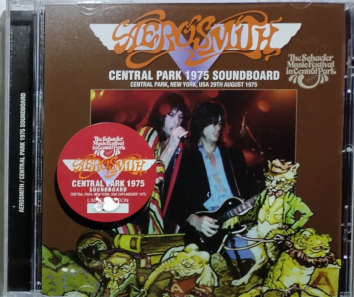 AEROSMITH 輸入盤 CD 1975年 LIVE エアロスミス CENTRAL PARK_画像1