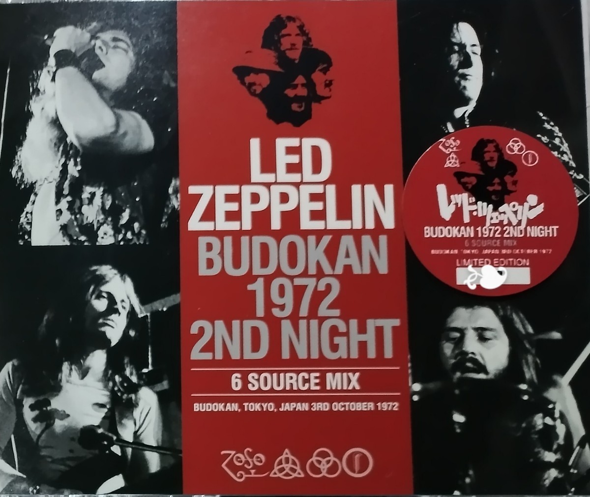 LED ZEPPELIN 3枚組 輸入盤 CD 1972年 LIVE レッド・ツェッペリン 東京 武道館 日本公演_画像1