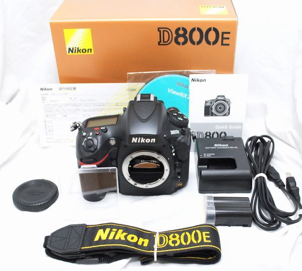 【新品同様の超美品 268ショット・メーカー保証書付き】Nikon ニコン D800E_画像1