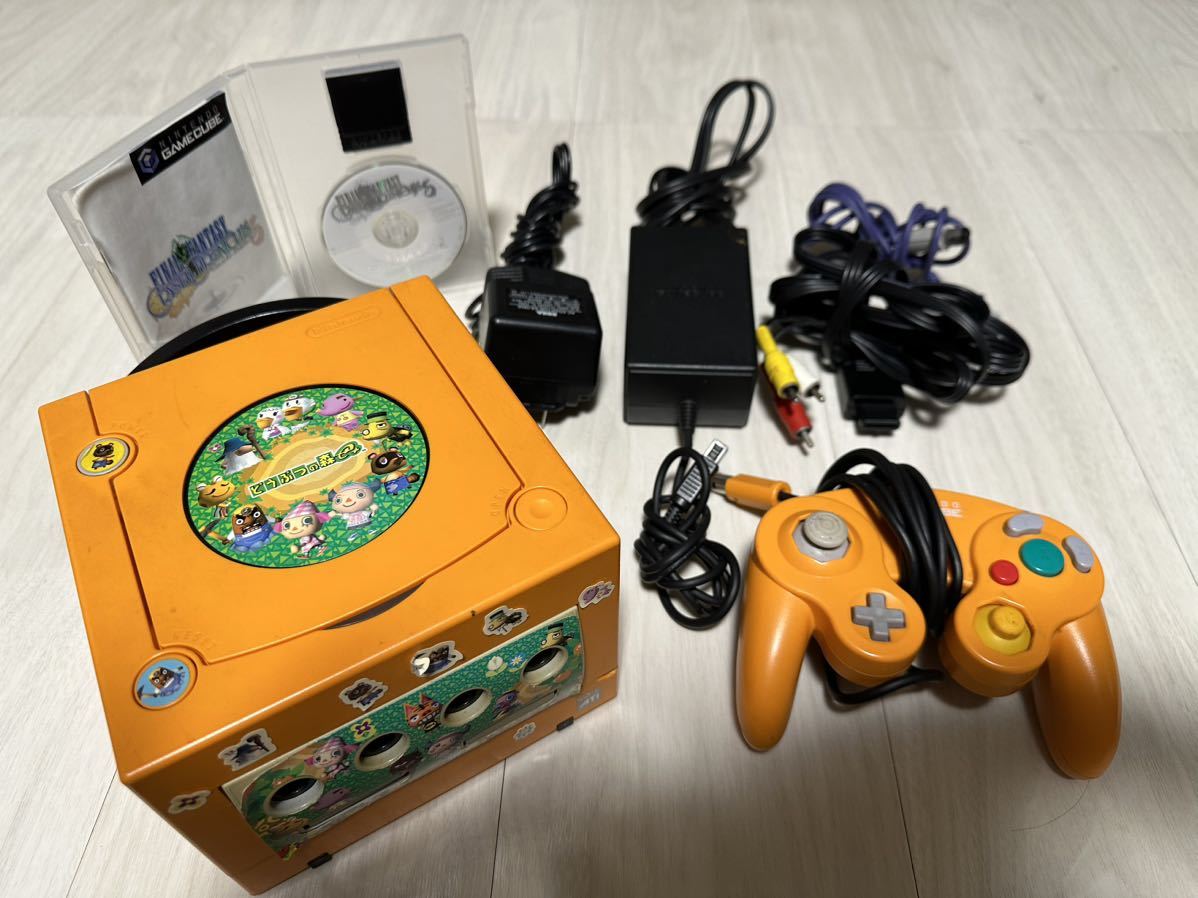 YR16)Nintendo ゲームキューブ GAMECUBE 任天堂 コントローラー AVケーブル ニンテンドー ファイナルファンタジー　クリスタル　クロニクル_画像1