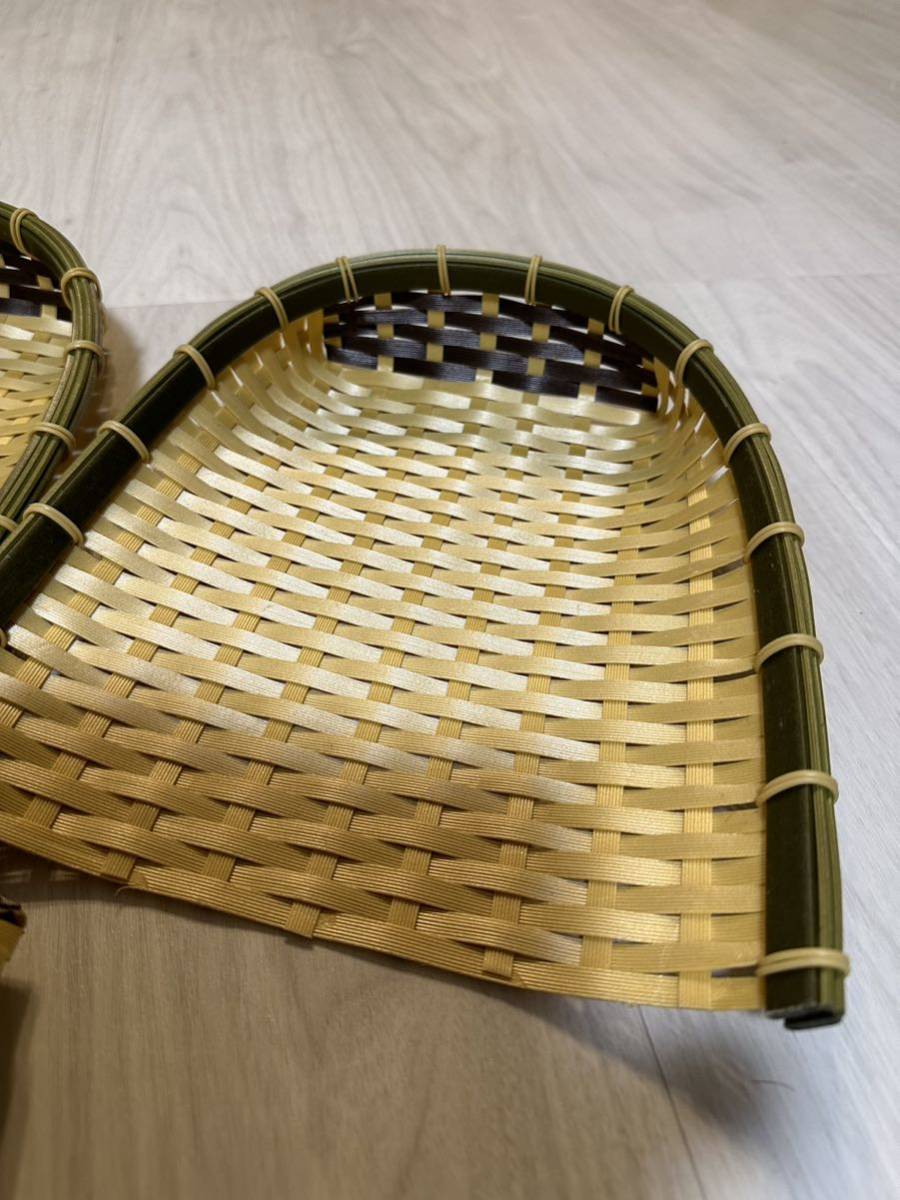 YR14). bamboo . sieve . sieve bamboo sieve 5 pieces set retro Showa Retro old tool old .. bamboo basket 