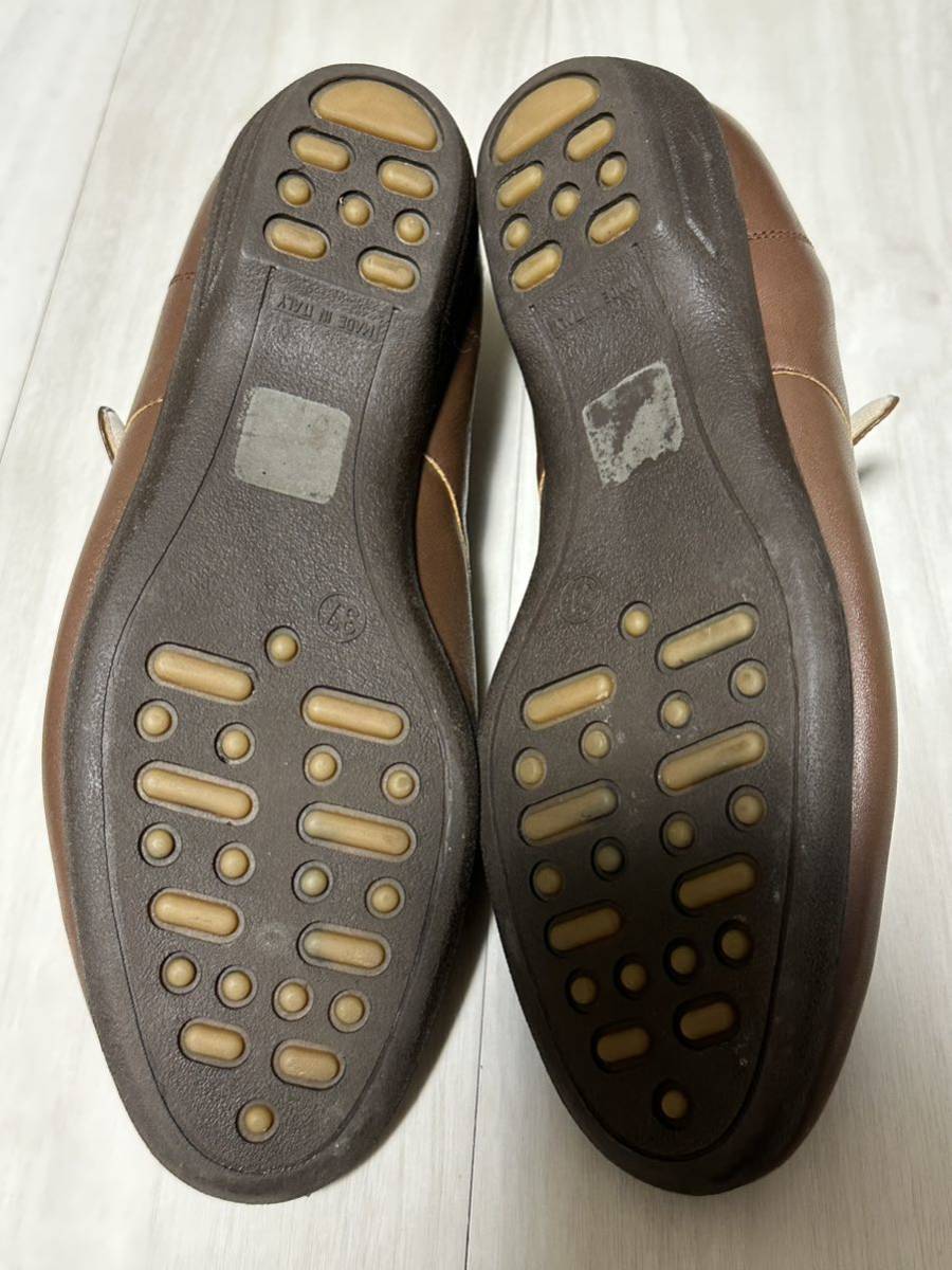 YR16)レディースシューズ　ブラウン ダックスロンドン　ダックス　DAKS 靴　23.5cm オシャレ　シンプル　シューズ 茶色　_画像7