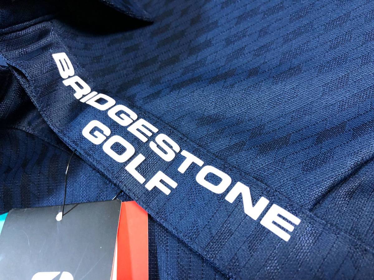 BRIDGESTONE GOLF(ブリヂストンゴルフ)-3℃ITEM、吸汗速乾、UVカット ライトブロックジャガード半袖ポロシャツ 3GW03A(NA)Ｌ_画像8