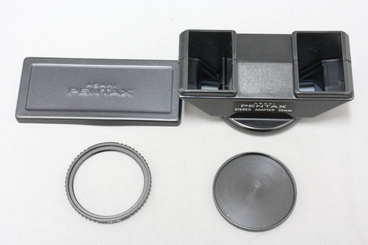 ■アキバカメラ■　ペンタックス（PENTAX）　STEREO ADAPTER ステレオアダプター 52mm F=50 55mm　49mm変換リング付_画像1