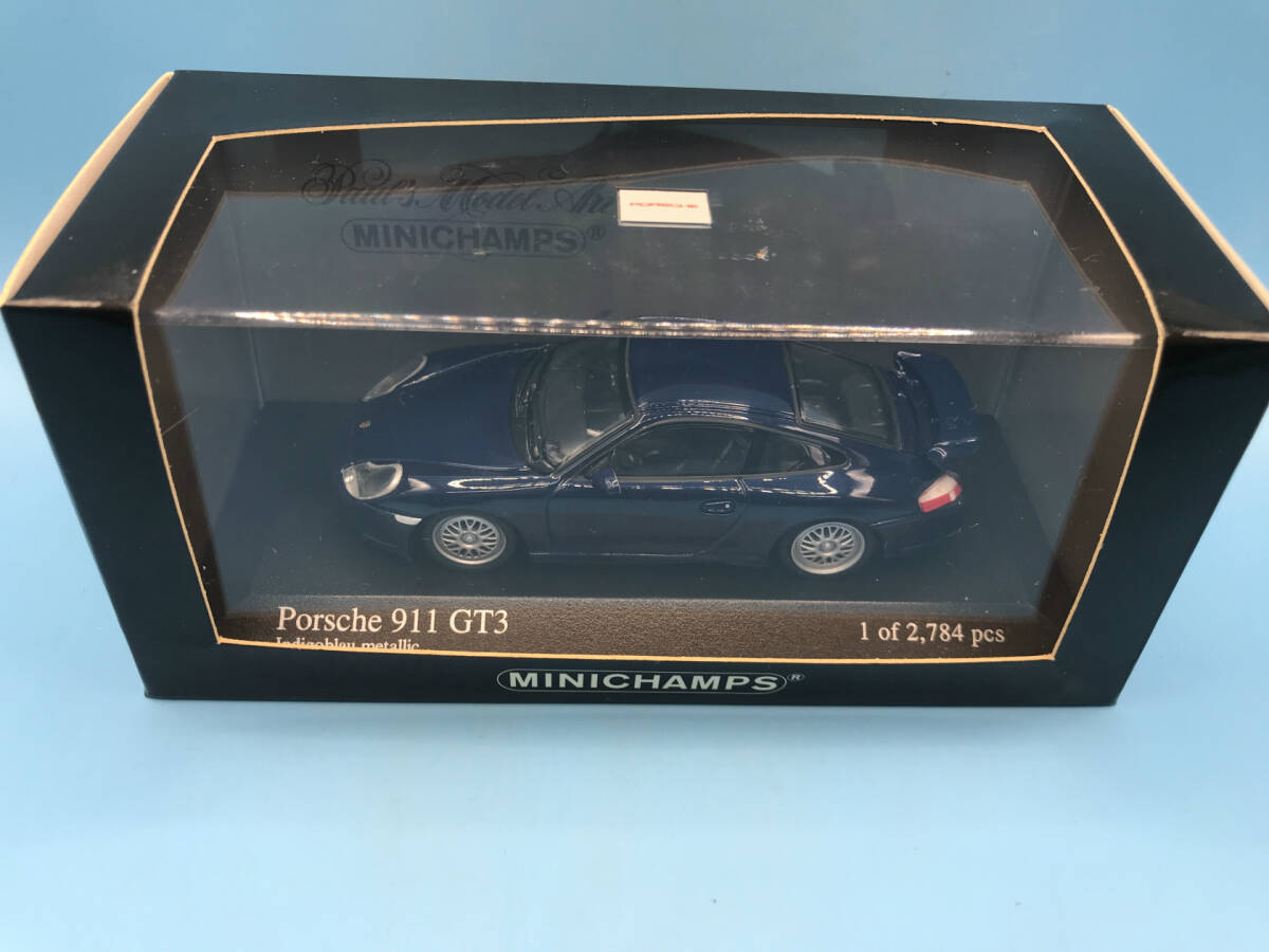 【１円スタート】1/43 ミニチャンプス　ポルシェ 911 GT3 1999 ブルーメタリック　MINICHAMPS Porsche 911 GR3 Blue metallic 　 4120 _画像3