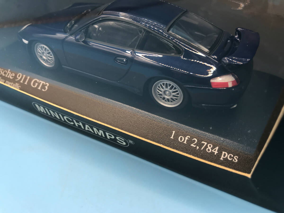 【１円スタート】1/43 ミニチャンプス　ポルシェ 911 GT3 1999 ブルーメタリック　MINICHAMPS Porsche 911 GR3 Blue metallic 　 4120 _画像5