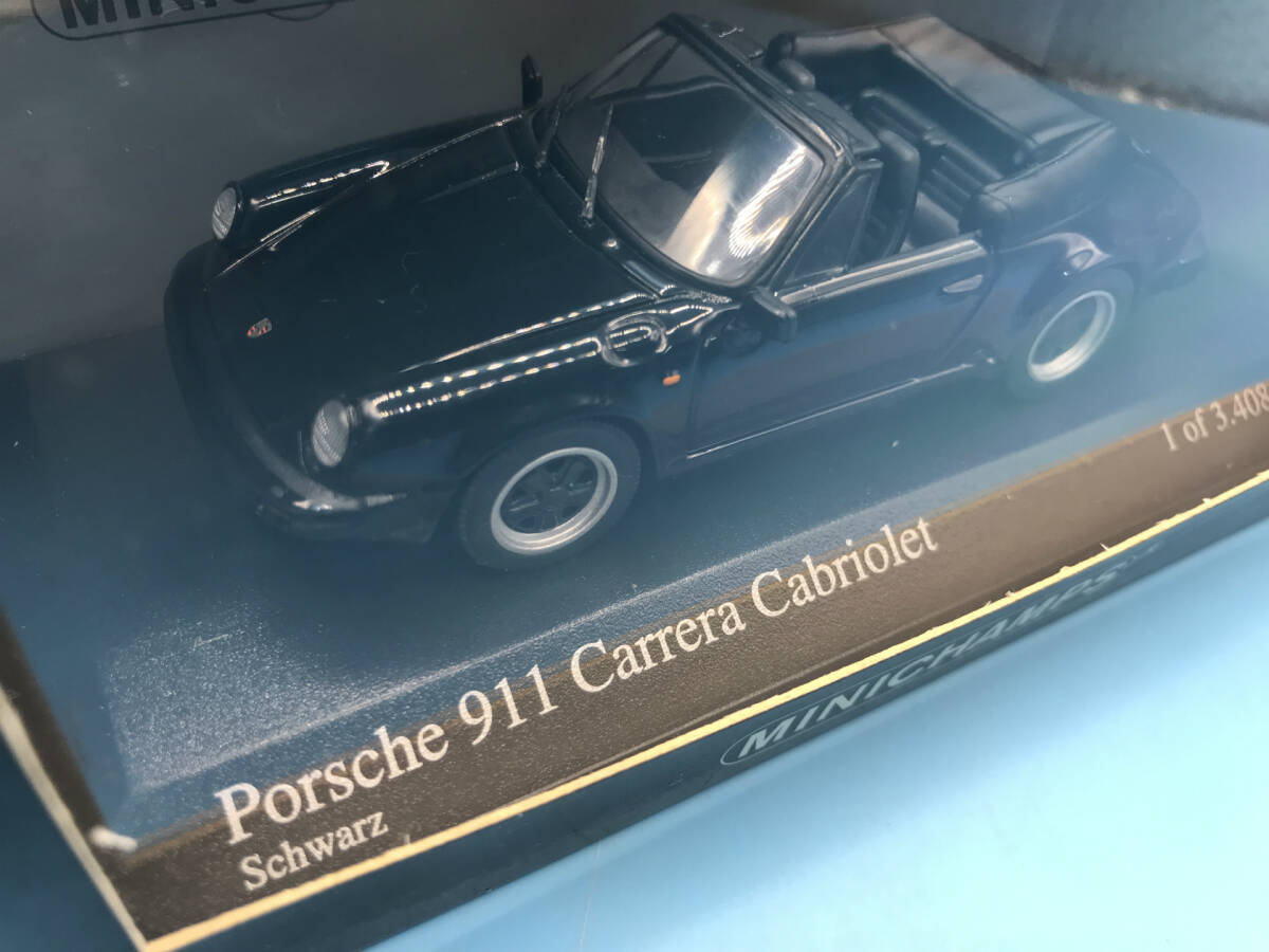 【１円スタート】1/43 ミニチャンプス　ポルシェ 911 カレラ カブリオレ　1983 黒 Black　MINICHAMPS Porsche 　 4120 _画像3