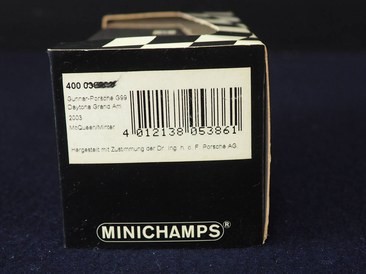 MINICHAMPS ミニカー＜Gunnar-Porsche G99＞Daytona Grand Am Weekend 2003・McQueen/Minter 400 03- ケース入り 箱入り_画像7