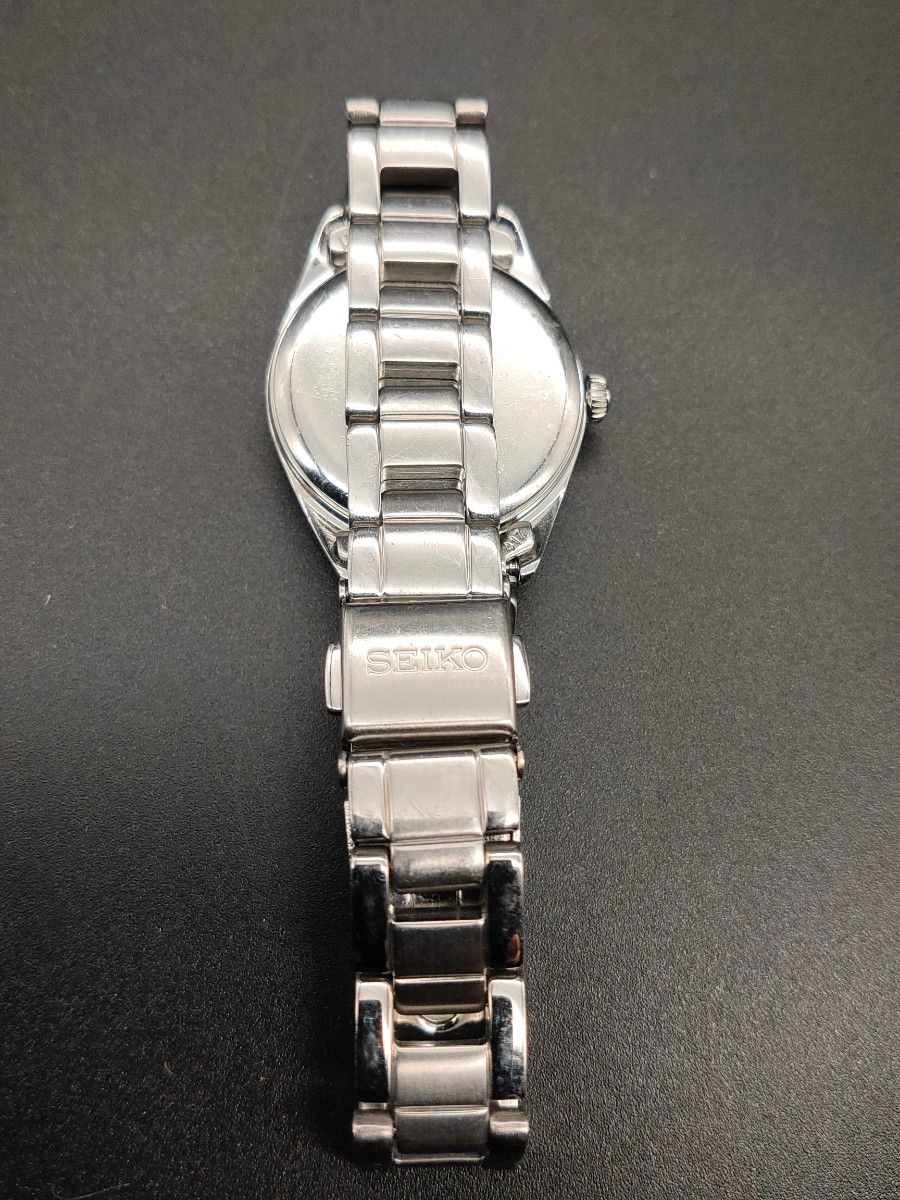 セイコー セレクション ティセ SWFH061スワロフスキークリスタル 電波ソーラー ワールドタイム レディース腕時計 稼働品