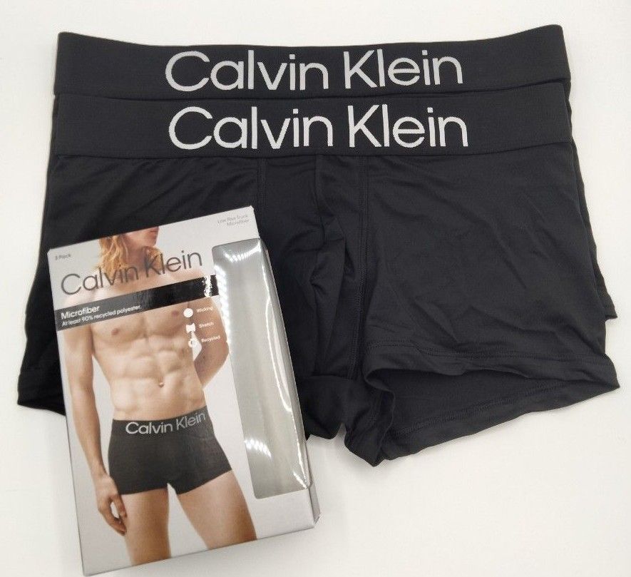 【Lサイズ】Calvin Klein(カルバンクライン)  ローライズボクサーパンツ ブラック 2枚組  男性下着 NP2607