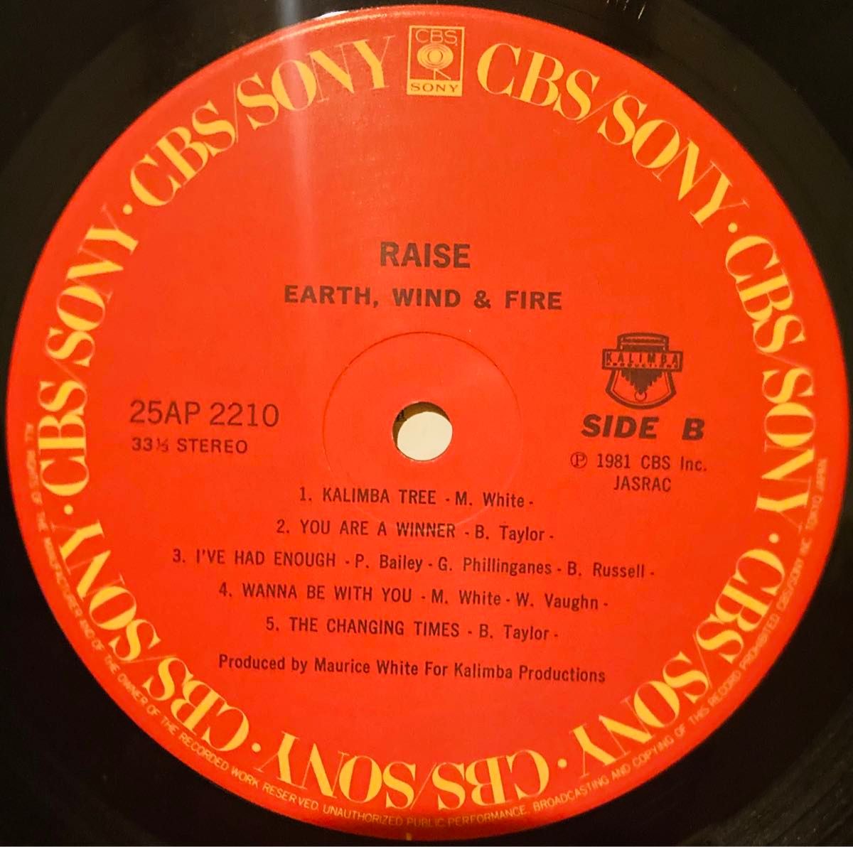 Earth Wind Fire Raise 国内盤 LP レコード Disco Soul ライナーノーツ 解説書 美盤 