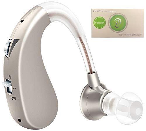 集音器 耳かけ式 スマート 左右両耳兼用 充電式 イヤピース4付き 日本語説明書 (シルバー) 高齢者中度難聴者用 補聴器 耳掛け式 高性能_画像1