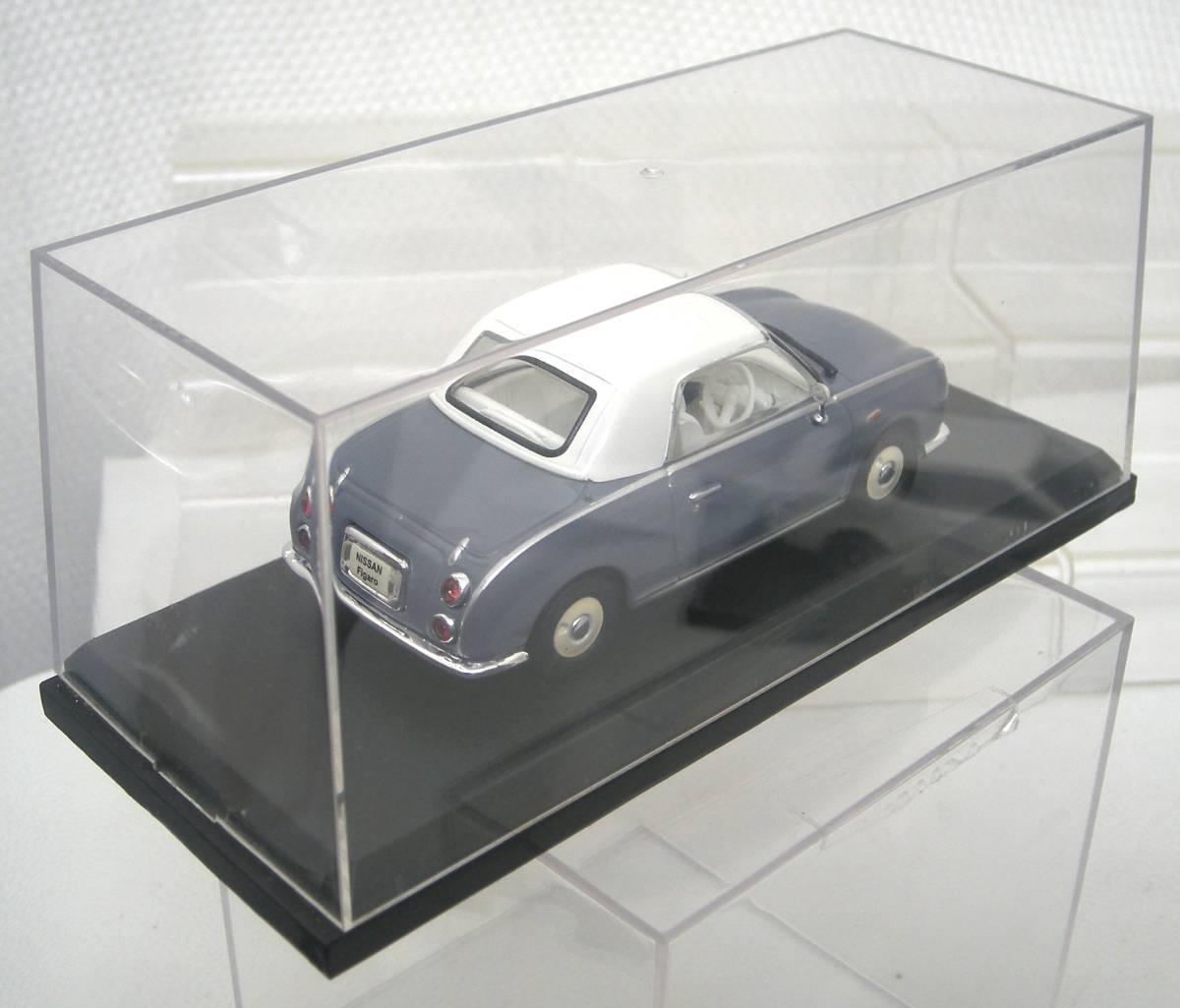 S:1/43 hachette アシェット 国産名車コレクション vol.85 日産 フィガロ 1991年 ラピスグレー Nissan Figaro 1991 _画像4